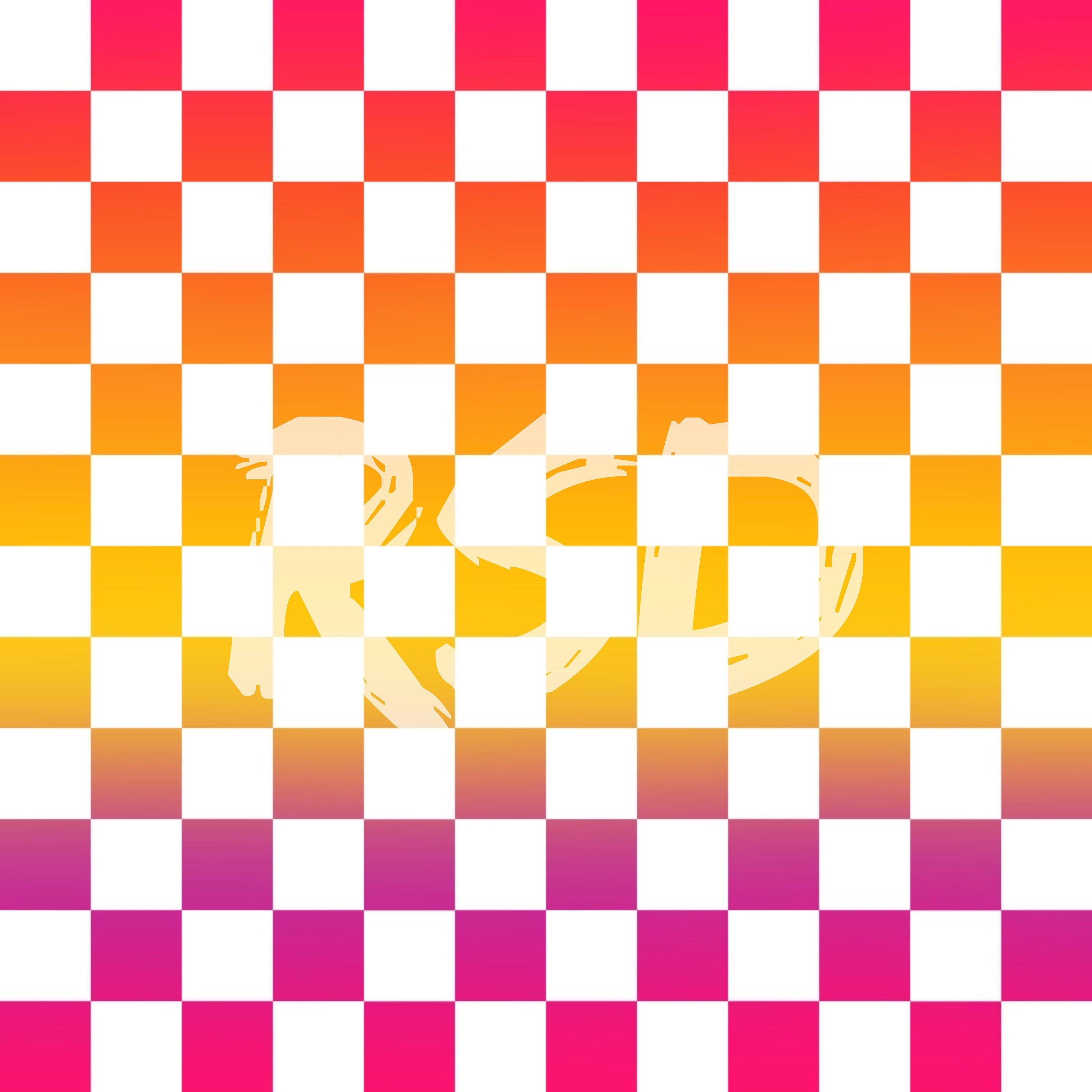 Checker Sunset White Seamless Digital Download - Background File Hot Pink Plaid Checks Girly Summer Spring Coordinate Collection