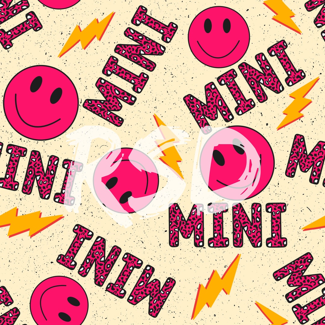 Mini Pink Seamless Digital Download - Background File Retro Spring ...