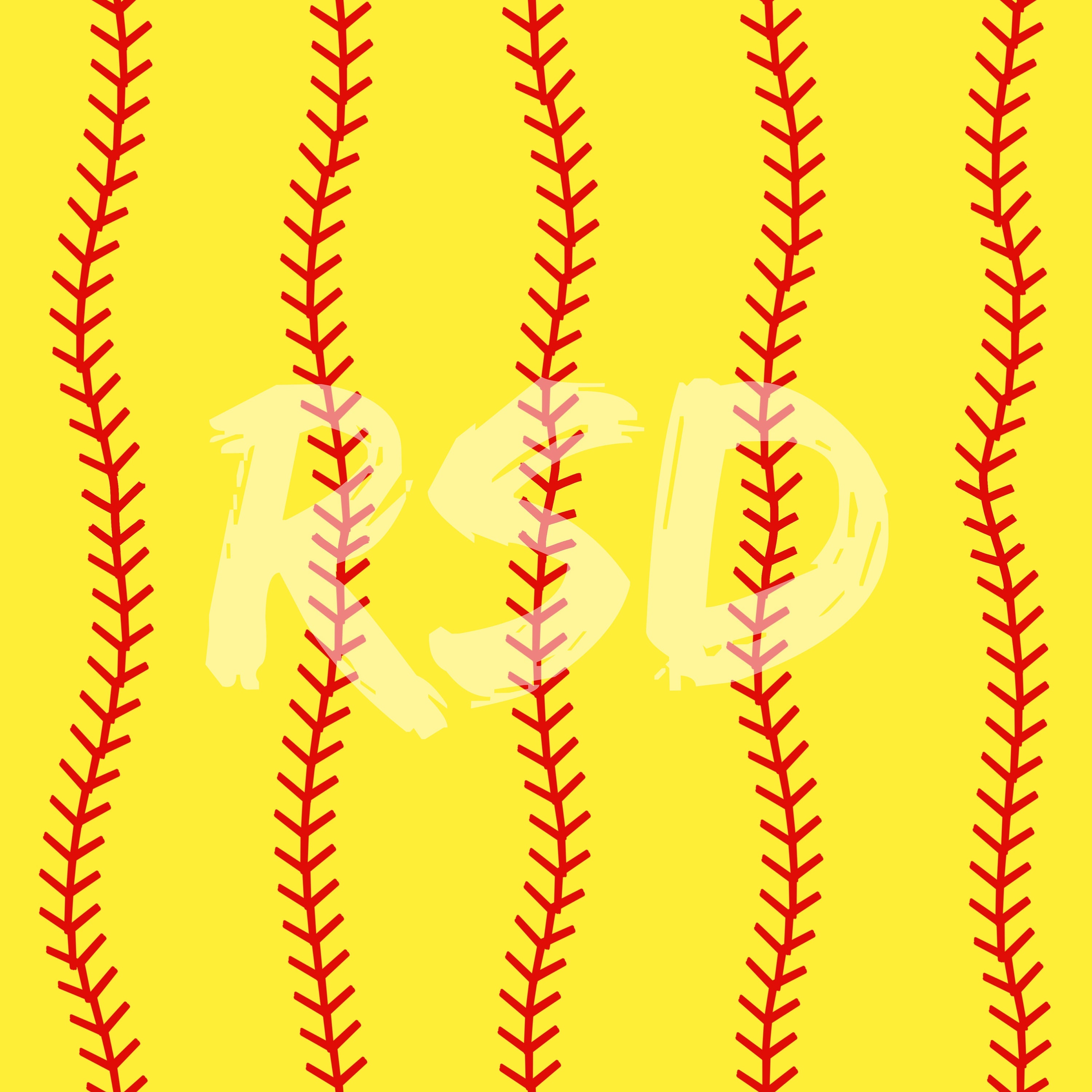 Softball Stitches Seamless Digital Download - Background File Spring Training Summer Ballpark Boy Girl Baseball Sports Game Day Coordinate