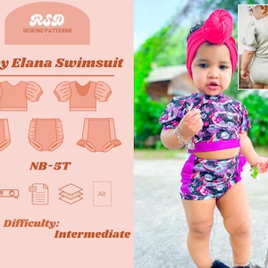 RSD Baby Elana Swim PDF naaipatroon - Naaipatronen voor kinderen Baby Peuter