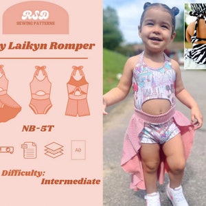 RSD Baby Laikyn Romper PDF Sewing Pattern - Children Baby Toddler Sewing Patterns