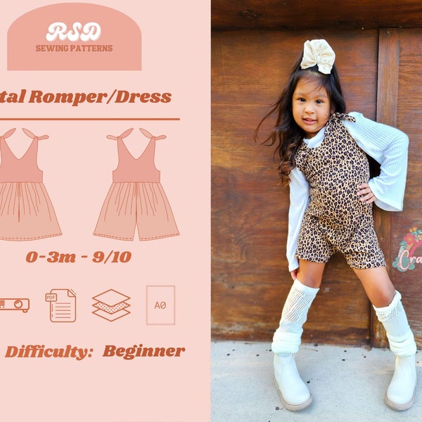 RSD Petal Dress Romper PDF Sewing Pattern - Children Baby Toddler Sewing Patterns