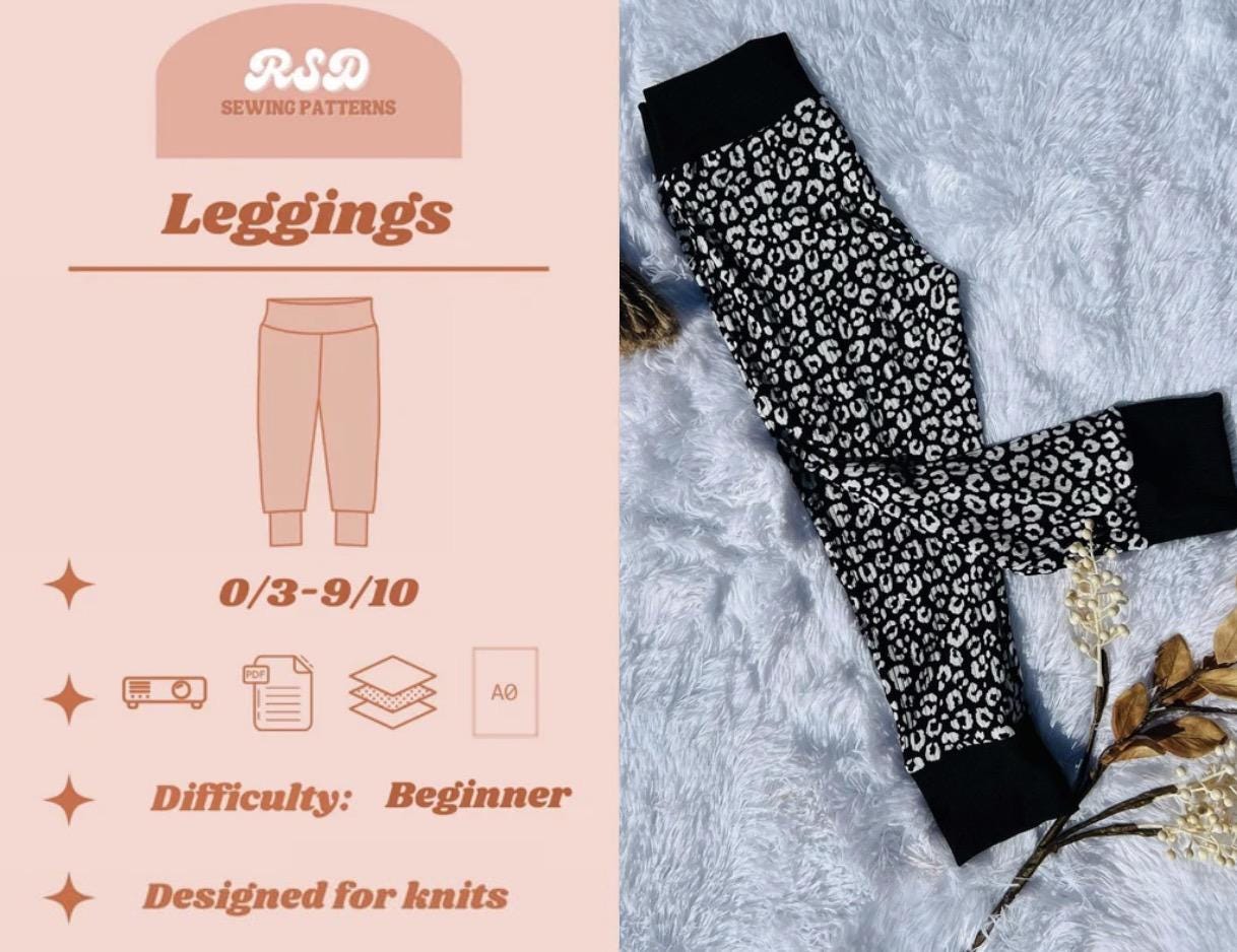 RSD Leggings PDF Sewing Pattern - Children Baby Toddler Sewing Patterns