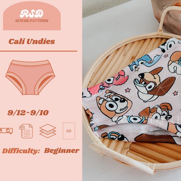 RSD Cali Undies PDF Sewing Pattern - Children Baby Toddler Sewing Patterns