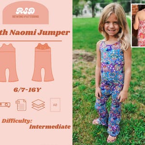RSD Youth Naomi Jumper PDF Sewing Pattern - Children Baby Toddler Sewing Patterns