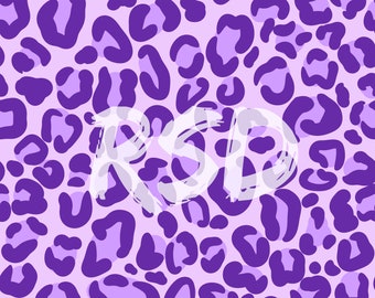 Cheetah Girl Purple Seamless Digital Download - Background File Spring Summer Bright Animal Girly Spots bright