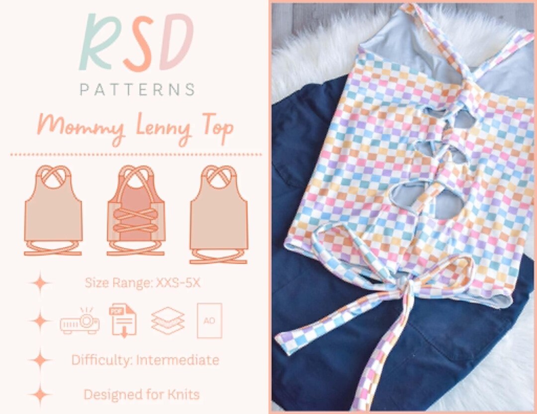RSD Mommy Lenny Top PDF Sewing Pattern - Children Baby Toddler Sewing ...