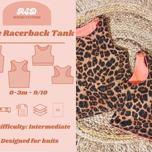 RSD Jane Racer Back Tank PDF Sewing Pattern - Children Baby Toddler Sewing Patterns