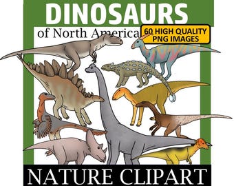 Dinosaur Clip Art (Dinosaurs of North America Clipart)