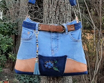 Bolso de jean denim | Etsy España