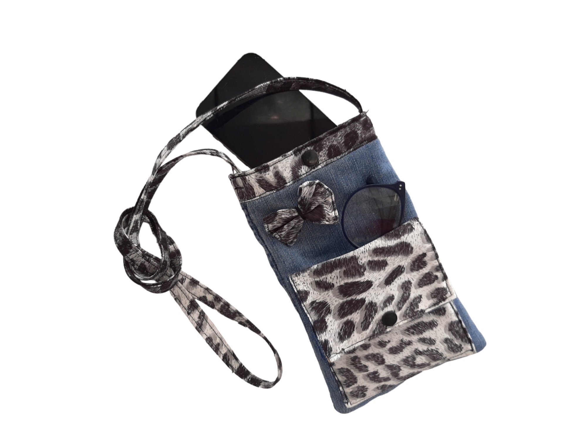 Para mujer bolsa móvil de lona, mini bolso de cabestrillo con bolsillo con  cremallera EE. UU.