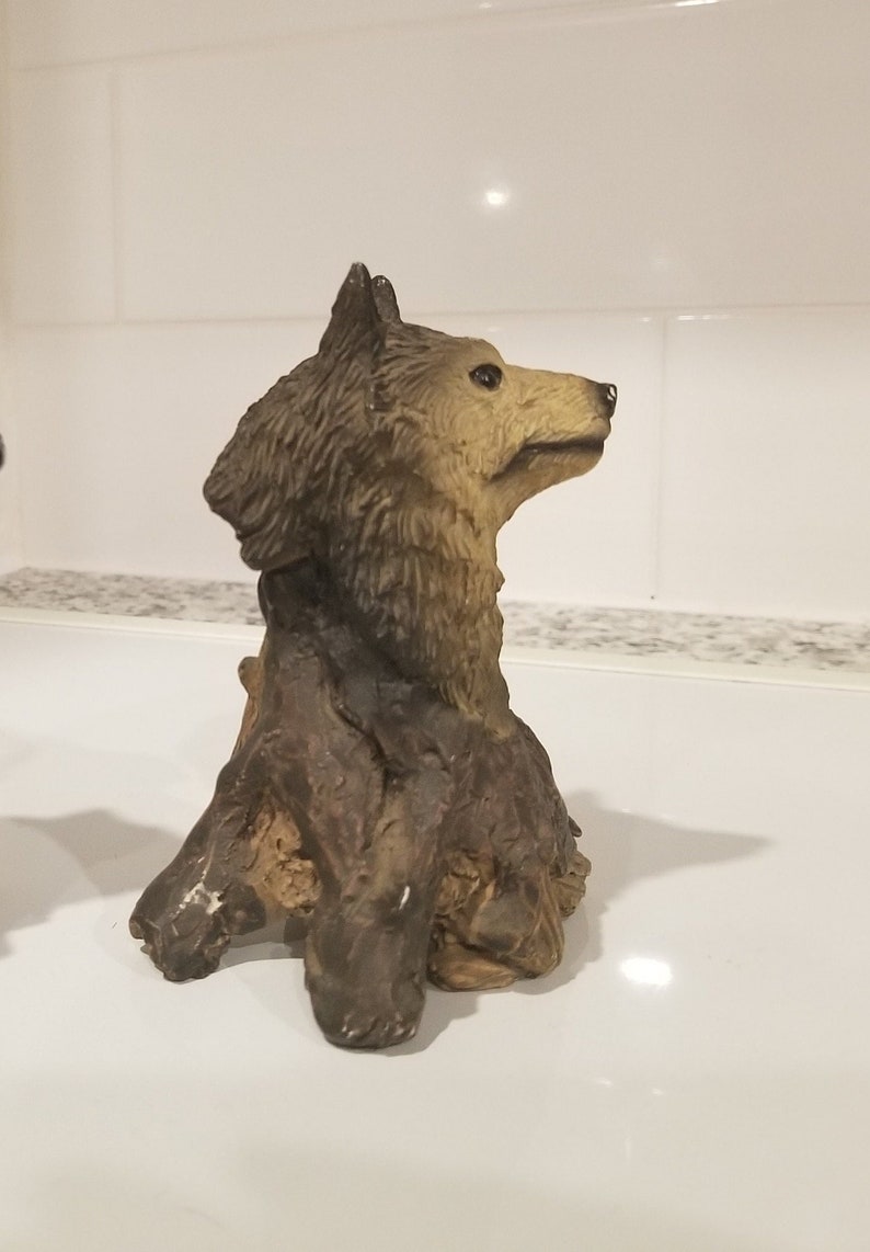 Cattle Dog Figurine Dog Hand Painted Statute Dog Solid Resin Etsy