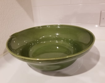 Bol à mélanger vert, bol à mélanger Ikea, bol à légumes rond vert, fabriqué en Thaïlande bol, saladier, bol de 12 pouces.