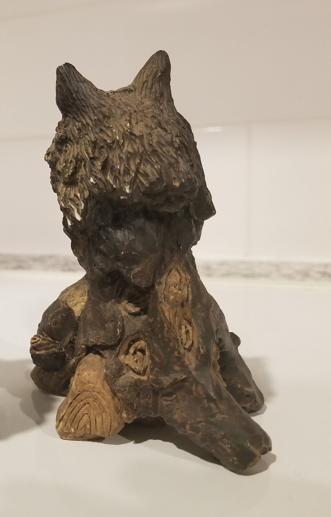 Cattle Dog Figurine Dog Hand Painted Statute Dog Solid Resin Etsy