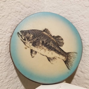 Set of 4 Fish Coasters, Beach Theme Decor, Drinkware Coaster, Barware Coaster, Nautical Coaster