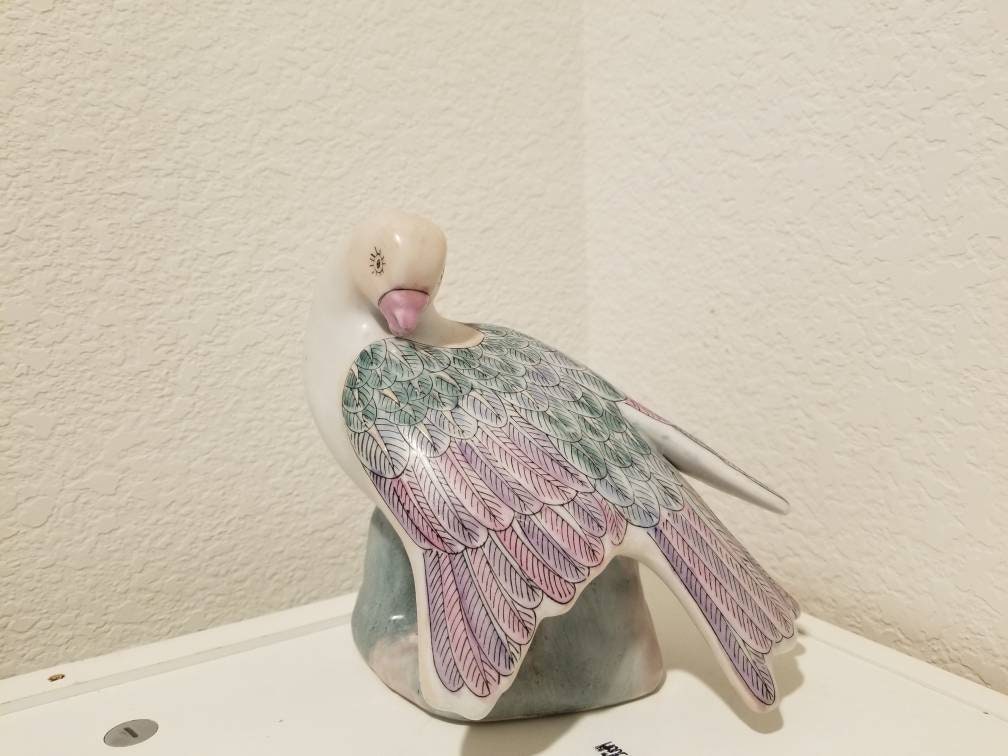 Ceramic Pink Bird -  New Zealand