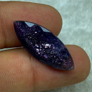 10.8ct Bloodshot Iolite Sunstone, Confetti Iolite Sunstone, Top Quality Iolite Sunstone, Sparkling Glittery Sunstone 27.7*11.2*6.4mm IS-0087
