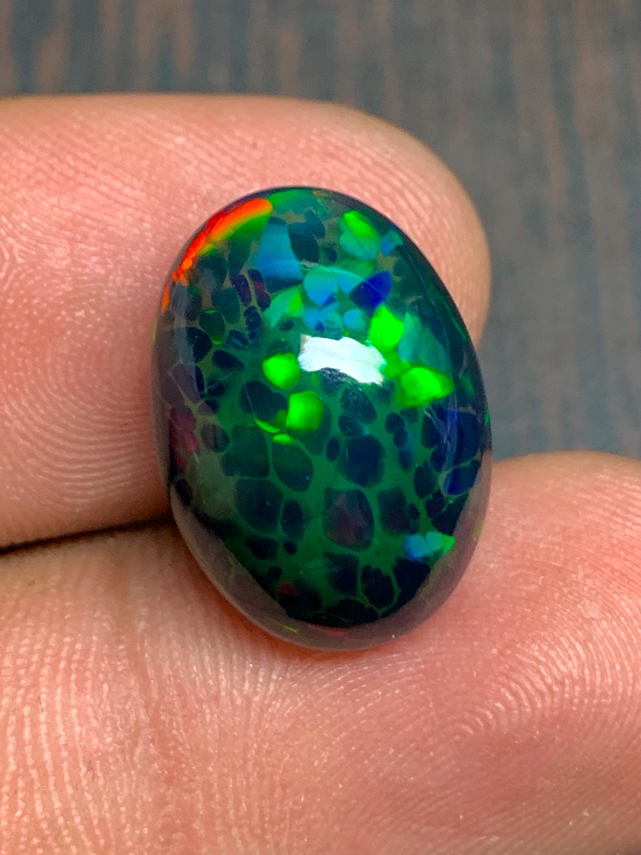13 x 18 mm パーフェクト ハニカム ブラック オパール、スネークスキン 13 x 18 mm パーフェクト ハニカム ブラック オパール、スネークスキン