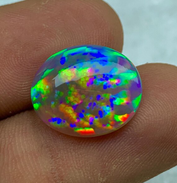 ハニカム ブラックオパール　エチオピア産 13 x 16 mm ハニカム 希少 未処理 ブラック オパール、スネーク