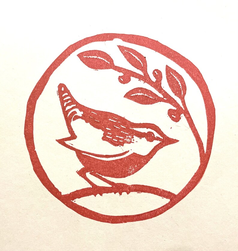ROBIN REDBREAST Original Print, Linocut, Block Print, Wall Art, Nature ...