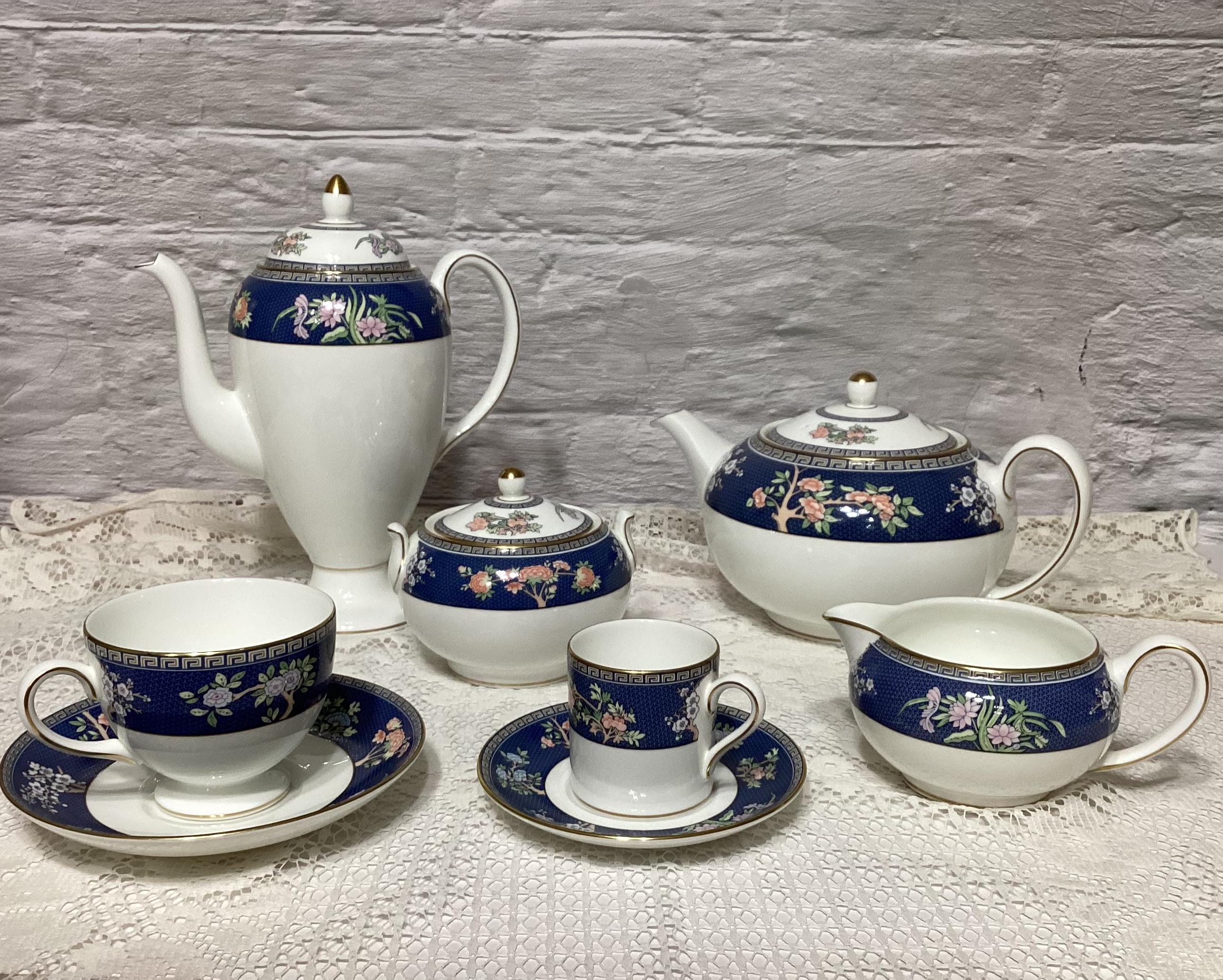 Vintage Wedgwood Blue Siam Bone China - Etsy