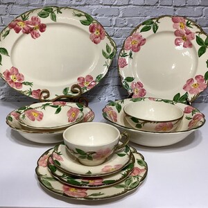 Vintage Franciscan Desert Rose China, Hand Painted Made in