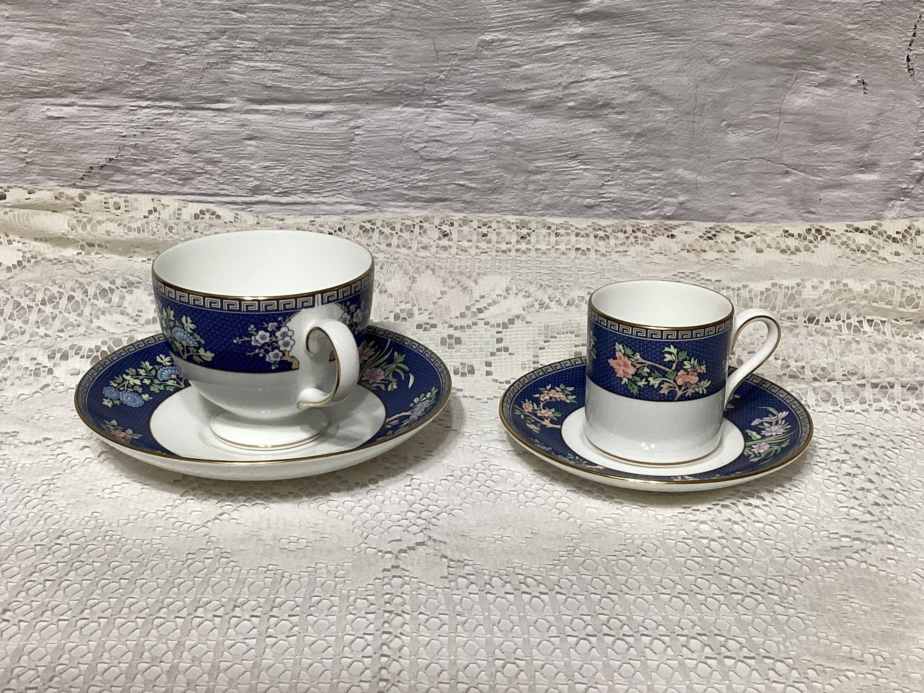 Vintage Wedgwood Blue Siam Bone China - Etsy