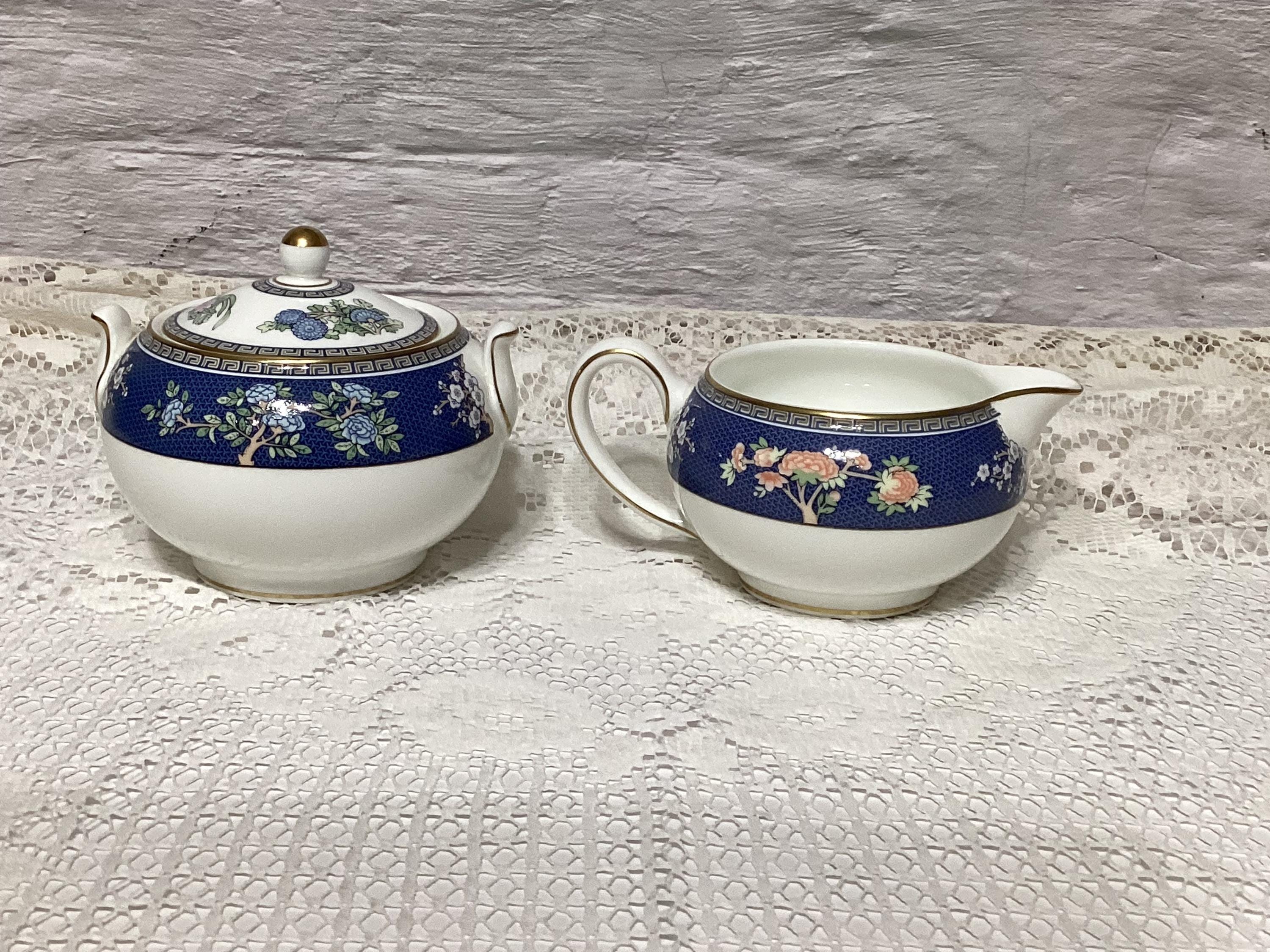 Vintage Wedgwood Blue Siam Bone China - Etsy