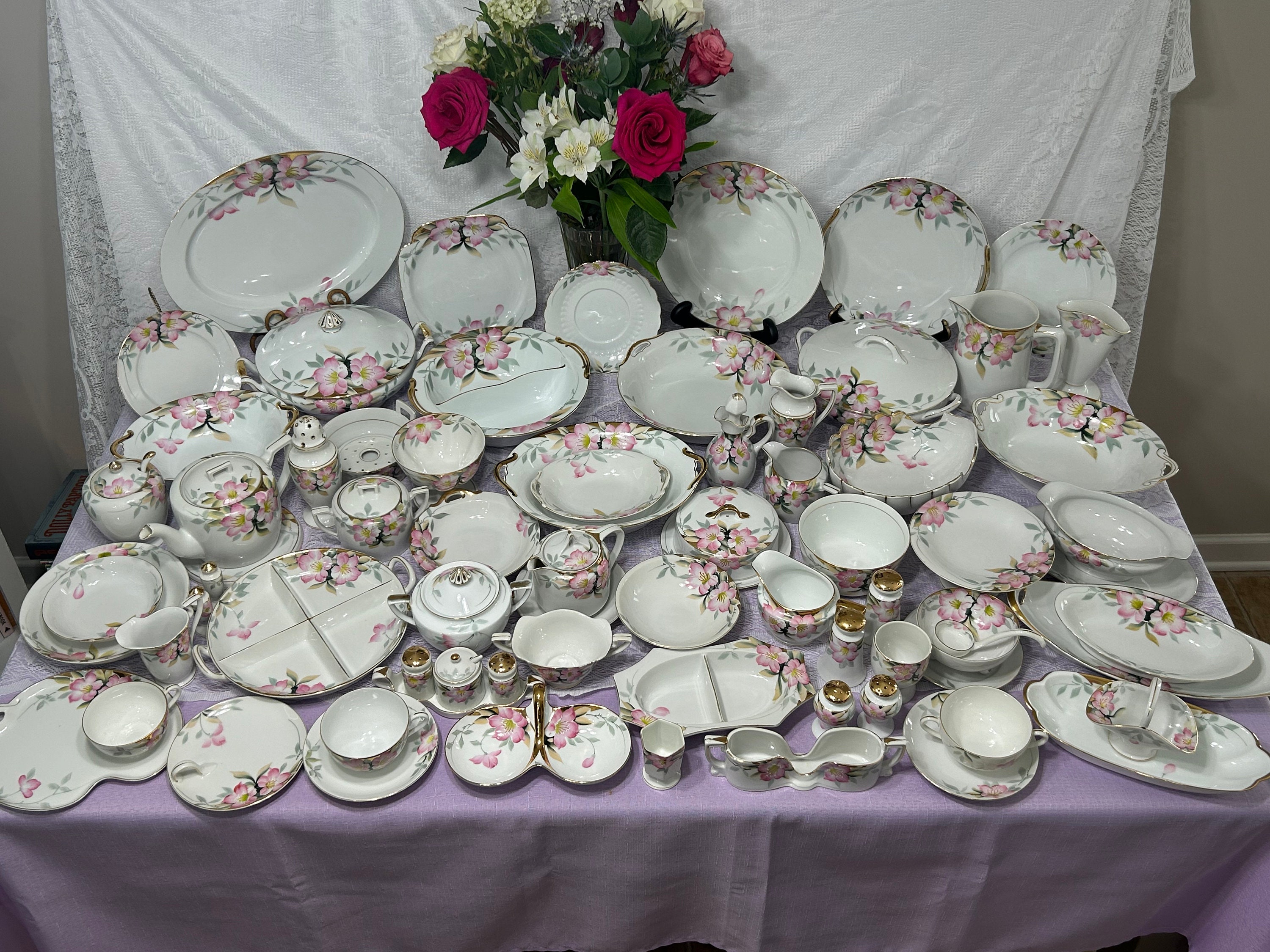 Noritake China Azalea Pattern - Etsy