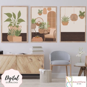 Printable Wall Art Plants, Digital Art, Plant Wall Art, Printable Art