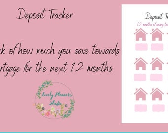 Mortgage Deposit Savings Tracker / Digital Download