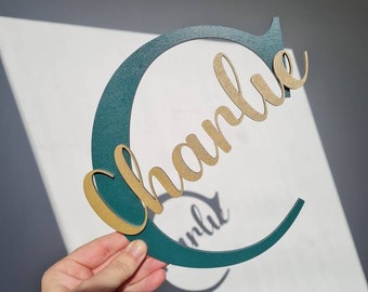 Personalised Initial & Name Sign / Door Sign / Room Sign / Children / Baby / Wall Sign