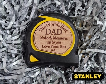 Worlds Best Dad , Personalised, Tape Measure , Fathers day , Birthday , Diy