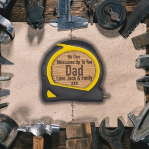 Personalised Tape Measure / Stanley / Laser Engraved / Gift / Measure / gift for him / Father's Day Gift