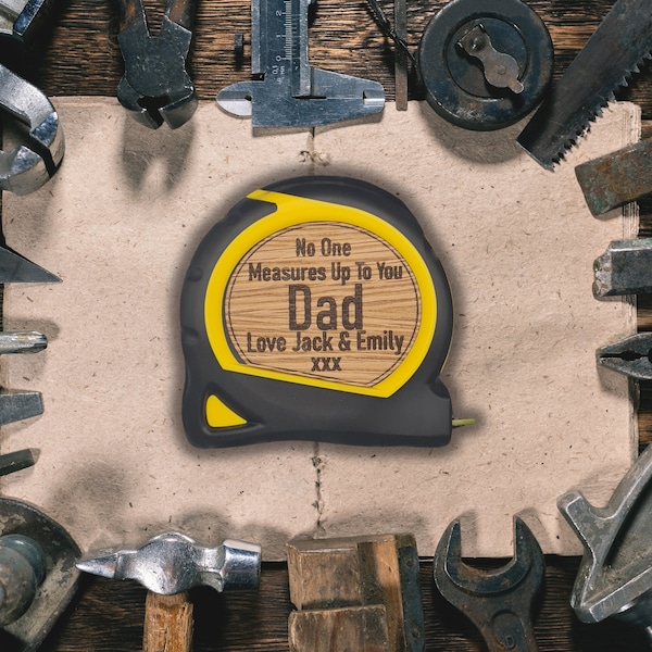 Personalised Tape Measure / Stanley / Laser Engraved / Gift / Measure / gift for him / Father's Day Gift