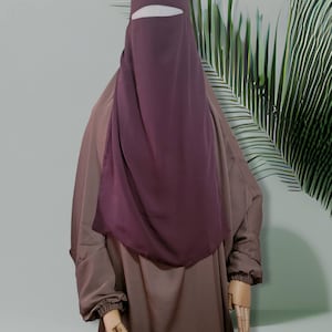 Long single layer niqab