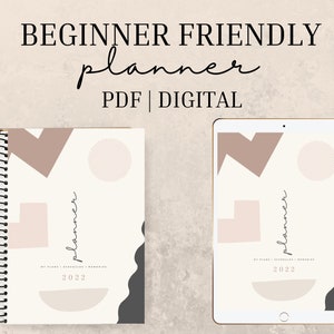 Beginner friendly planner | Digital planner | PDF planner | instant download |