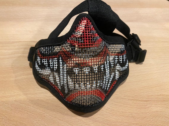 Call of Duty Inspired Painted Metal Mesh Airsoft Mask 