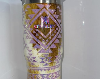 Ready to Ship. 30oz Stanley . Ice flow  purple Aztec