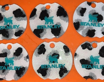 Cow print Stanley lid topper.