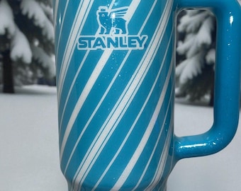 Aqua blue Ice Cycle  Custom Stanley. Your choice of size.