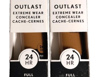 Cover Girl OUTLAST Extreme Wear Concealer 880 CAPPUCCINO 0.30 Oz NEW Lot of 2