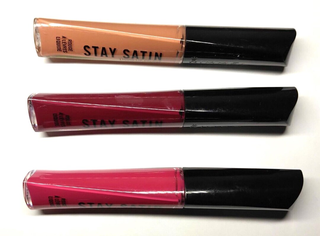 Rimmel Stay Satin Liquid Lipstick Set: #710 as If, #400 Obsession, #830 ...