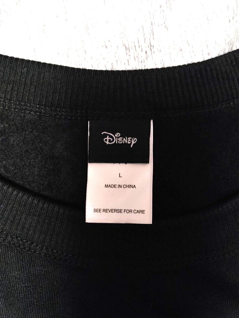 Sudadera ligera y suave con estampado de Mickey Mouse de Disney para mujer/niño (talla negra) imagen 3