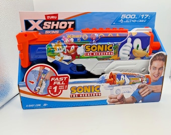 Skins de Zuru para pistola de agua X-Shot de Sonic The Hedgehog: ¡envío rápido!