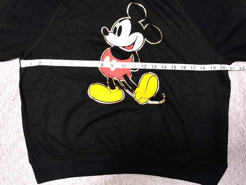 Sudadera ligera y suave con estampado de Mickey Mouse de Disney para mujer/niño (talla negra) imagen 6