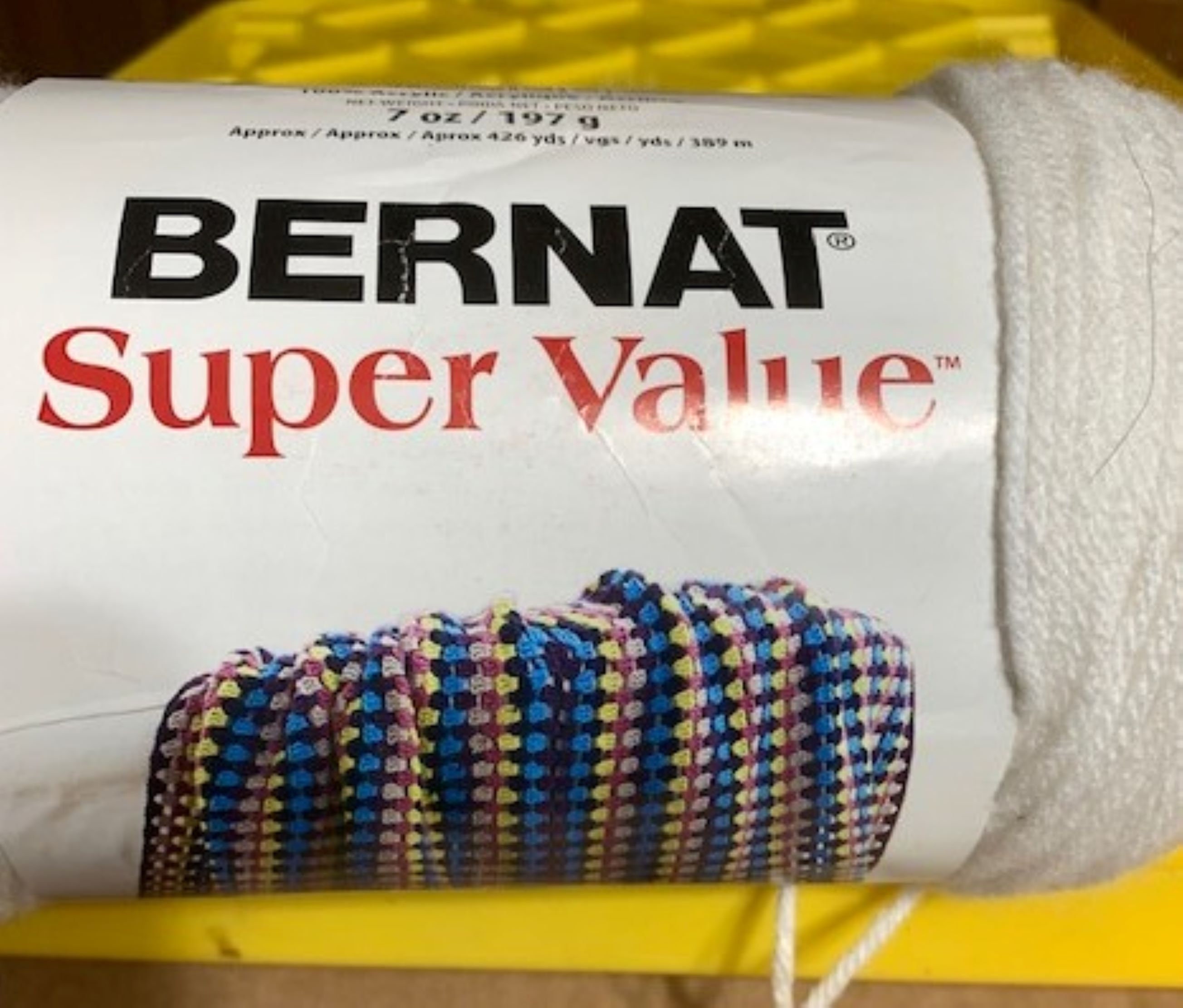 Bernat Super Value Yarn 2 Skeins Kelly Green 7oz Acrylic