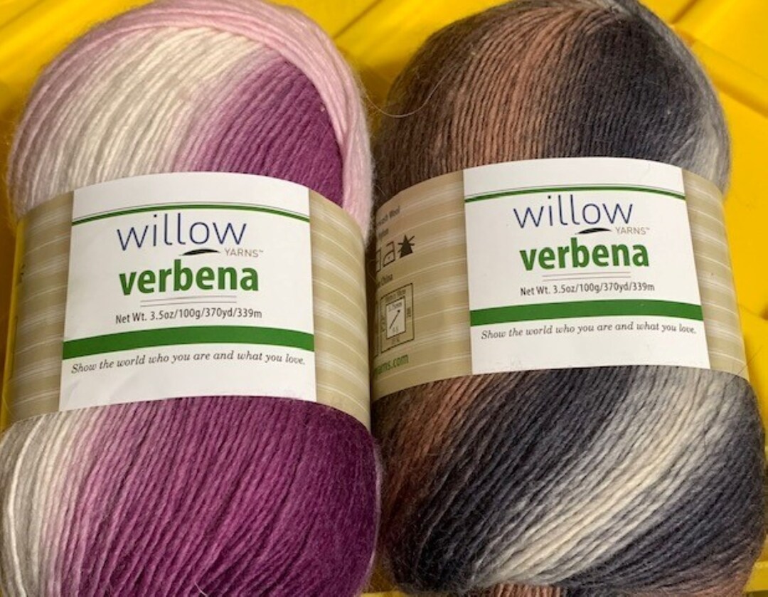 Willow Verbena Yarns KN171 Color Almiun / KN194 Color Foliage Etsy