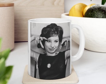Barbra Streisand, Ceramic Mug 11oz, Drinkware, Home and Living, Kitchen & Dining