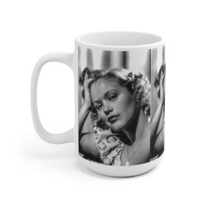 Simone Simon, White Ceramic Mug, Kitchen & Dining, Home and Living, Drinkware